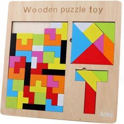 Ariko XL puzzel | russian block puzzel | houten puzzel | tetris | kinderpuzzels | tetris puzzel | houten speelgoed | 3 in 1